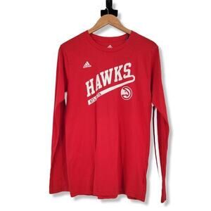 NEW Adidas Boys Atlanta Hawks Long Sleeve‎ Tee Size XL